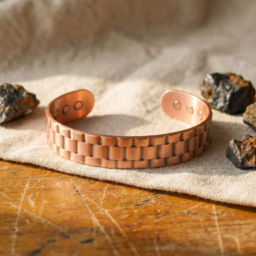 Solid Copper for Men. Finished in a New York Workshop Since 1964.