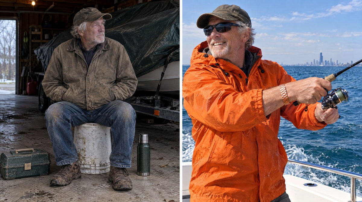 Hal R., 68, Muskegon, Michigan: before and after