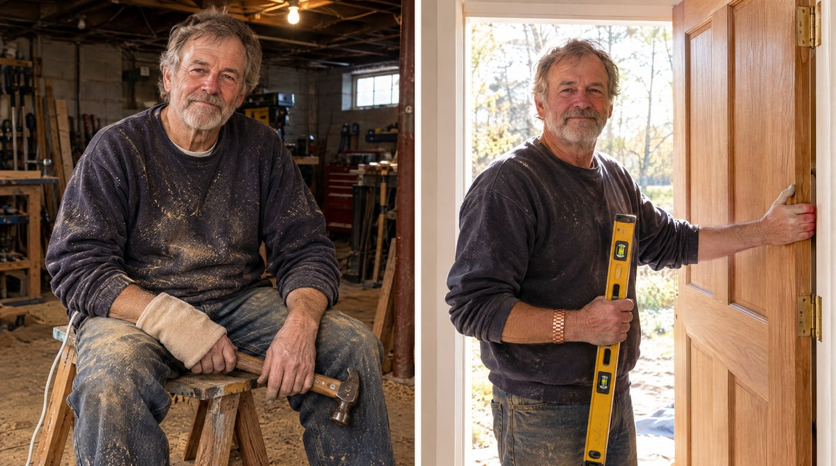 Leon T., 64, Wheeling, West Virginia: before and after