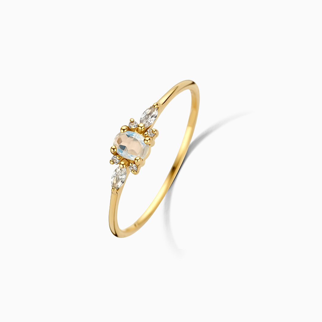 Moonstone Muse Ring | Gold 14k