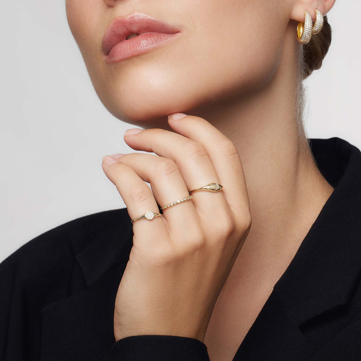 Diamond Dome Ring | Gold 14k