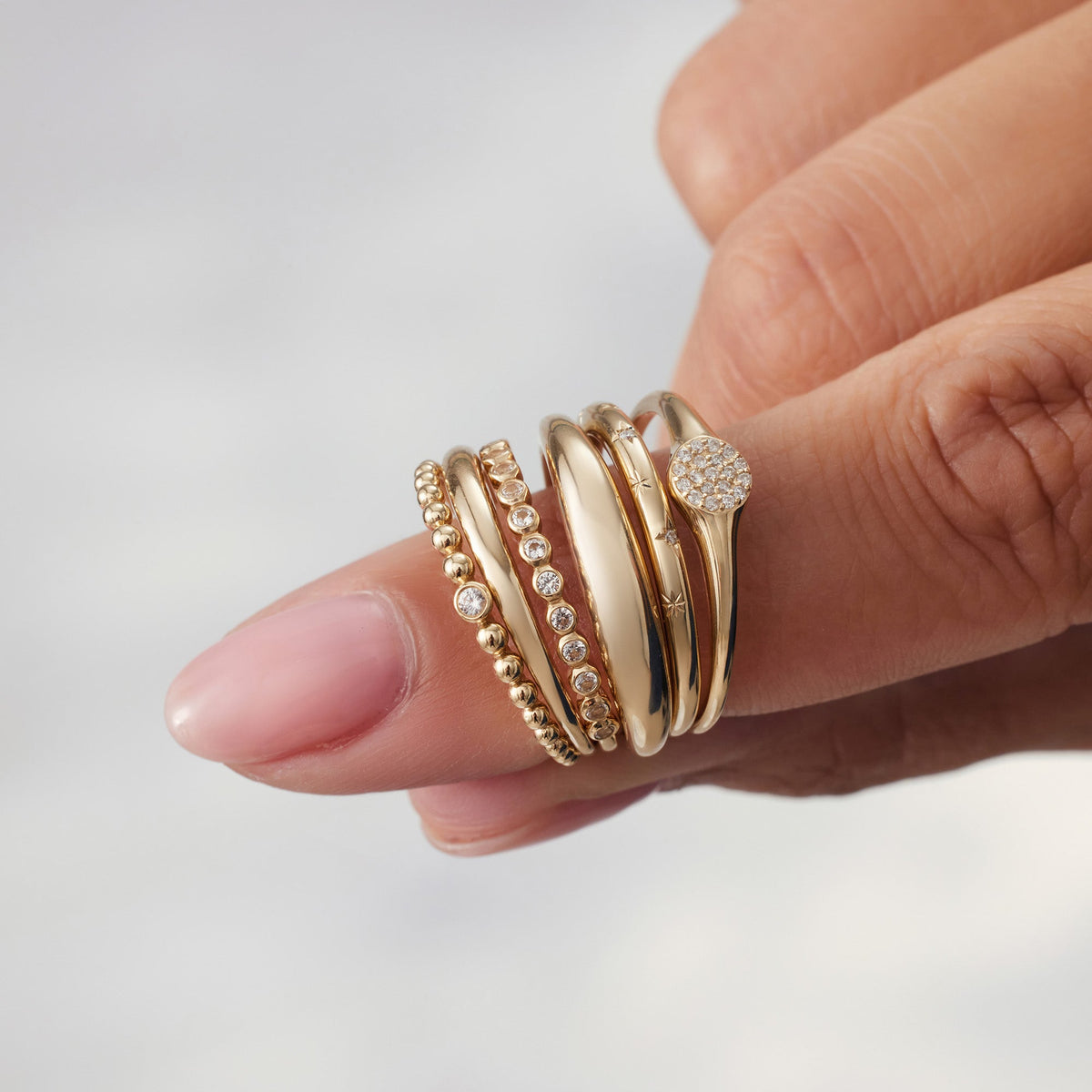 Slim Dome Ring | Gold 14k