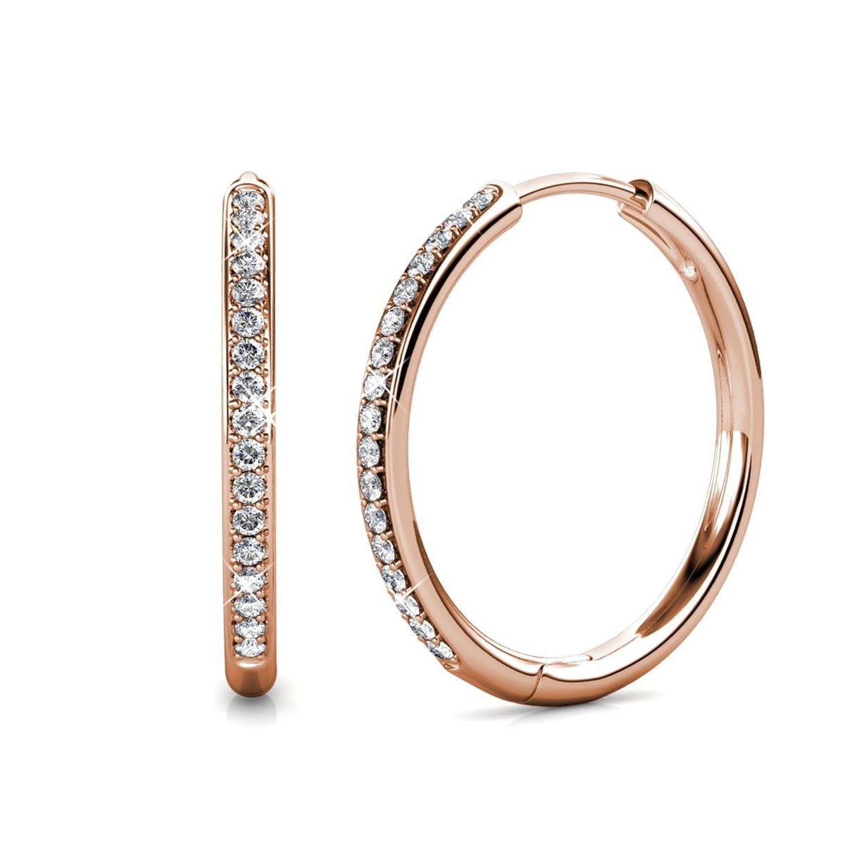 Sorel Pave Earrings | Gold 14k