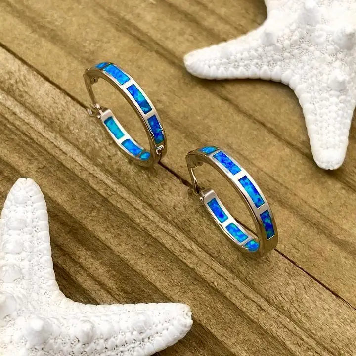 Luxury Silver and Opal Ocean Inspired Rings