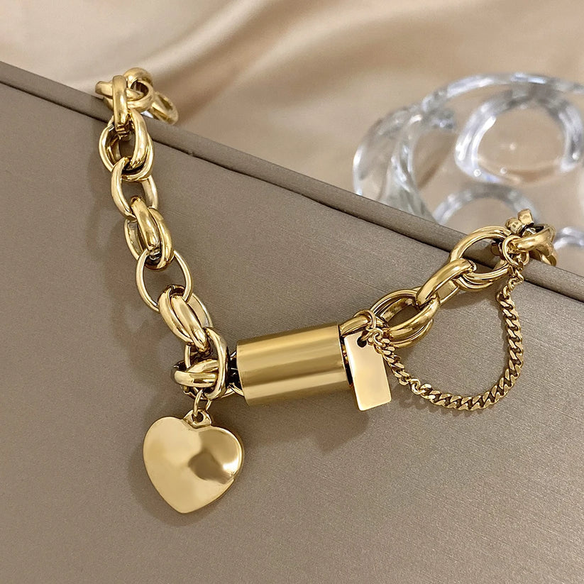 Heartened Chunky Bracelet