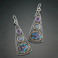 Cosmic Boho Earrings made of Sterling Silver
