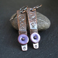 Vintage Lila Bronze Earrings