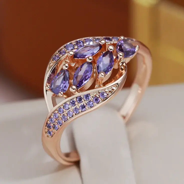 Elegant purple ring