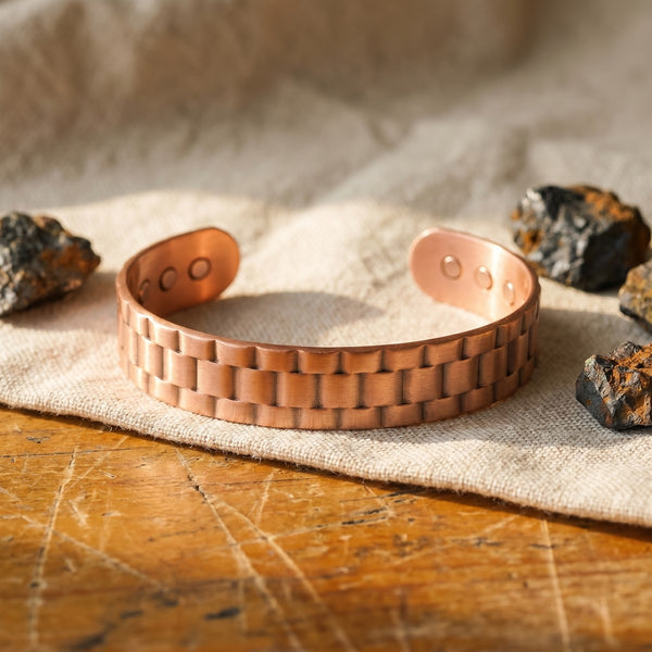 Solid Copper for Men. Finished in a New York Workshop Since 1964.