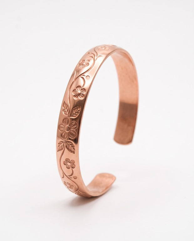 Solid copper cuff and ring from Maggie’s Copper