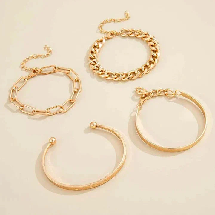Elan Mercer Bracelet Set | Gold 18k